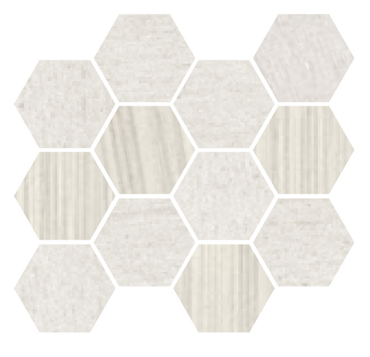 COEM Remixed Ivory Mosaico Exa 23x27 Naturale