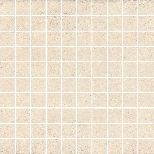 Konkrete Bianco Mosaico 30x30 Rett - Gres Porcellanato di Castelvetro - Prezzo solo €91! Compra ora su CEGO CERAMICHE