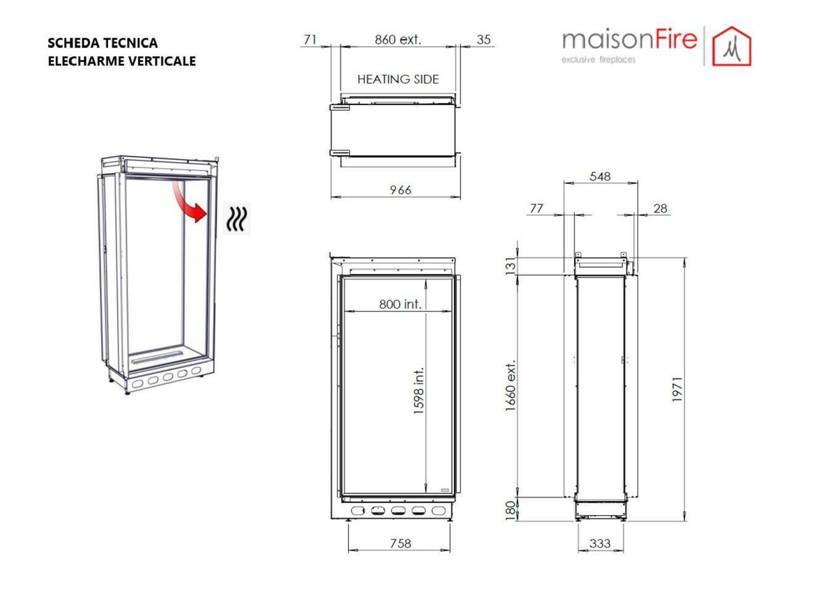 Elecharme Verticale maisonFire - Scheda tecnica ufficiale maisonFire