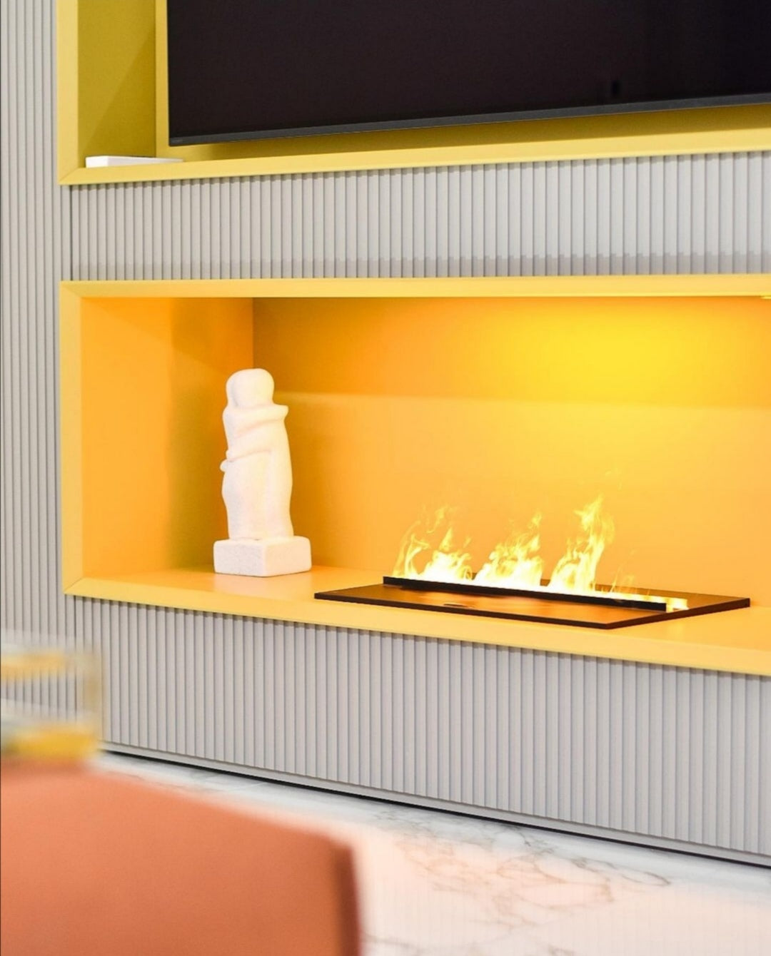 Camino elettrico ad acqua idraulico Modulo Brace 50 Metal MULTICOLOUR maisonFire - Foto 1
