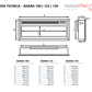 Camino elettrico a LED Adara 150 maisonFire - Scheda tecnica ufficiale maisonFire