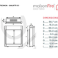 Camino elettrico a LED Galatti 55 maisonFire - Scheda tecnica ufficiale maisonFire