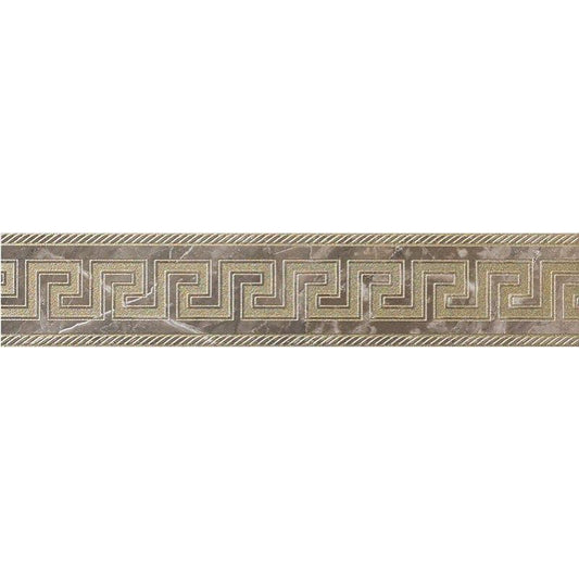 Versace Marble Fascia Greca Grigio 11,5X58,5 Lux