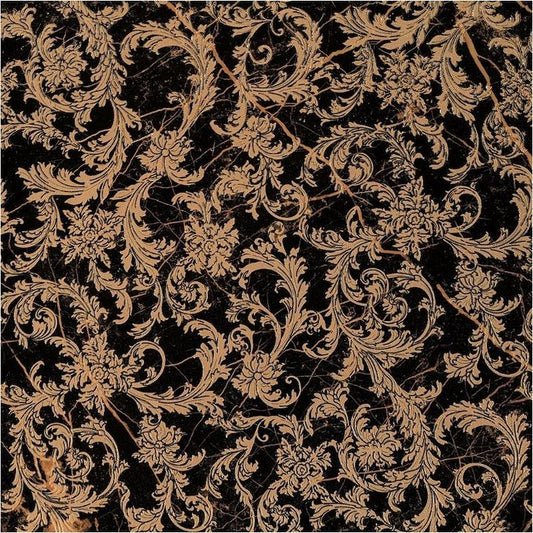Versace Marble Modulo Barocchino Nero 58,5x58,5 Lux
