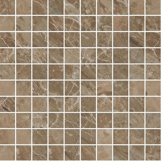 Versace Marble Mosaico T100 Marrone 29,1x29,1 Lux