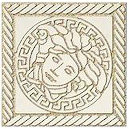 Versace Marble Tozzetto Medusa Bianco 11,5X11,5 Lux