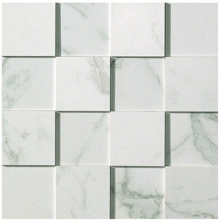 Marvel Calacatta Mosaico 3D 30x30 - Gres Porcellanato di Atlas Concorde - Prezzo solo €147.47! Compra ora su CEGO CERAMICHE