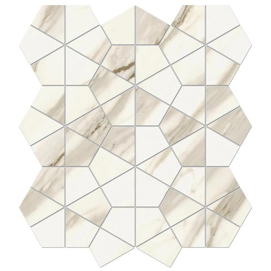 Marvel Meraviglia Calacatta Bernini Hexagon Lapp. 40,3x46,6 - Gres Porcellanato di Atlas Concorde - Prezzo solo €204! Compra ora su CEGO CERAMICHE