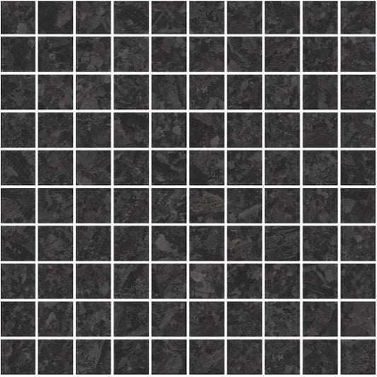 Versace Meteorite Mosaico T100 Nero 30x30 Lappato