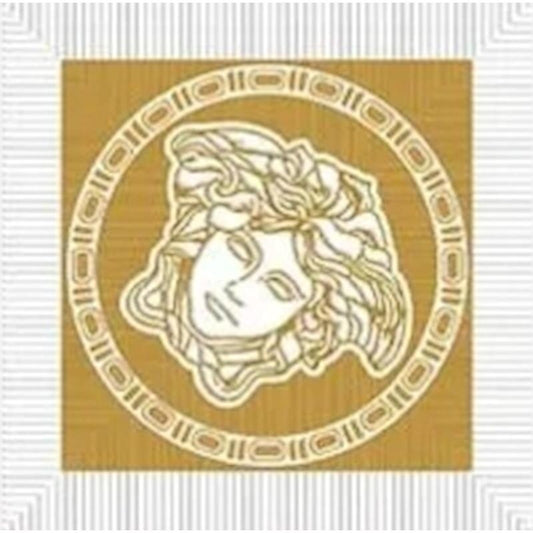 Versace Meteorite Tozzetto Medusa Bianco/Oro 2,7x2,7 Naturale