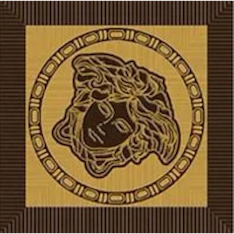 Versace Meteorite Tozzetto Medusa Moka/Oro 2,7x2,7 Lappato