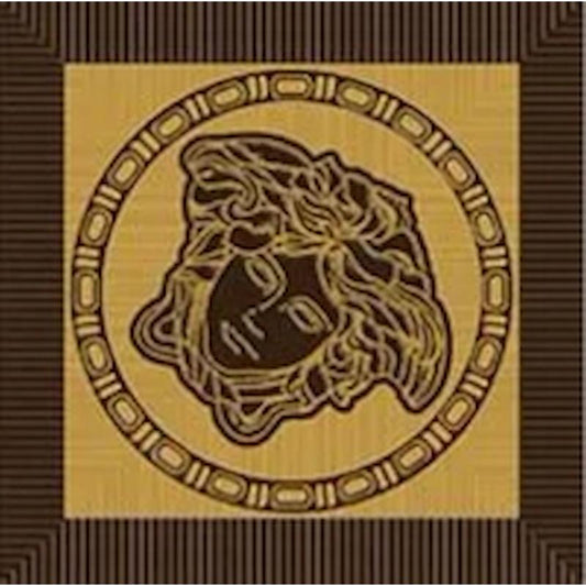 Versace Meteorite Tozzetto Medusa Moka/Oro 2,7x2,7 Lappato