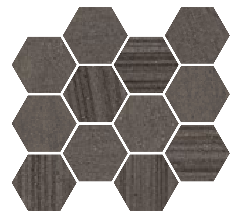 COEM Remixed Moka Mosaico Exa 23x27 Naturale