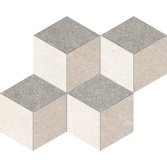 Keope Grace Clay Mosaico Rombi 35,2x30 Spazzolato R10