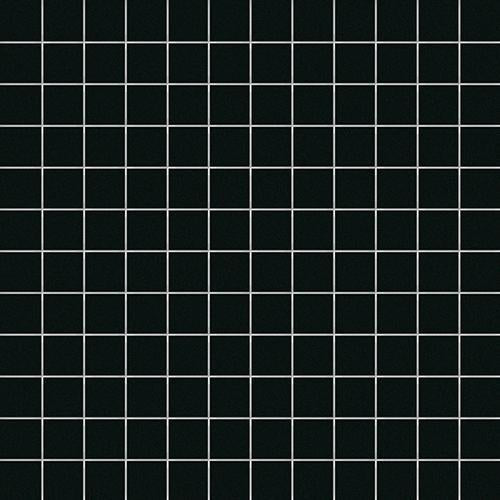 CESI Matt Nero 2,5x2,5 Mosaico su rete
