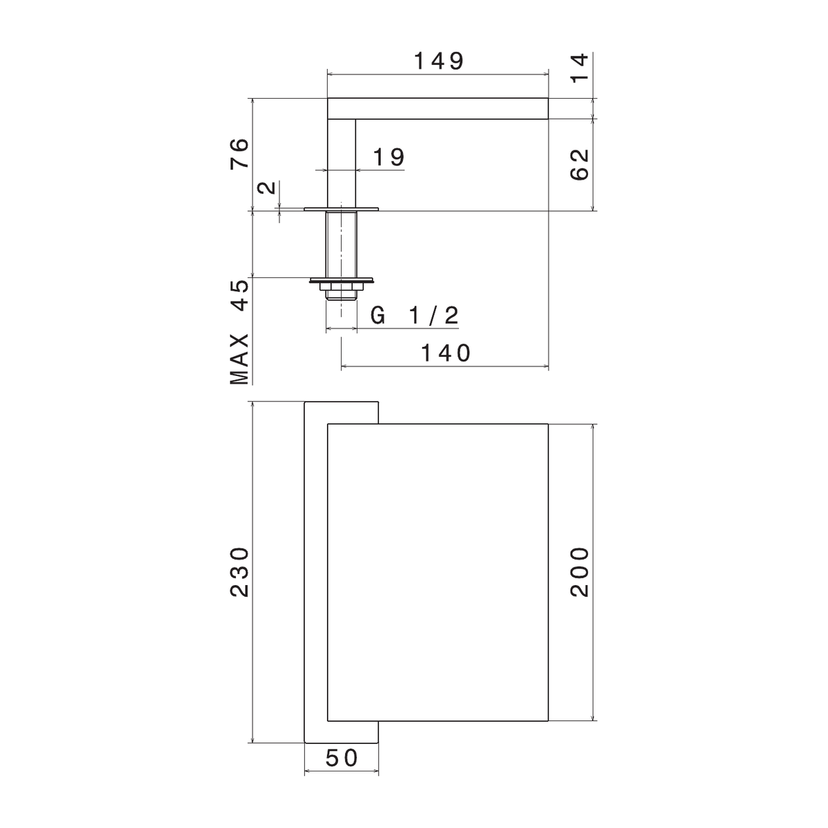 Newform 208 - disegno tecnico