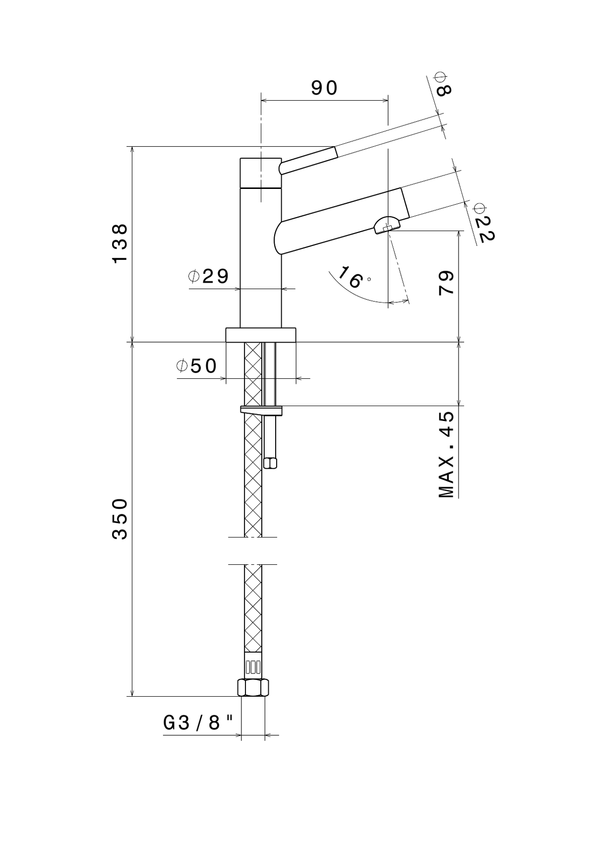 Newform 2260 - disegno tecnico
