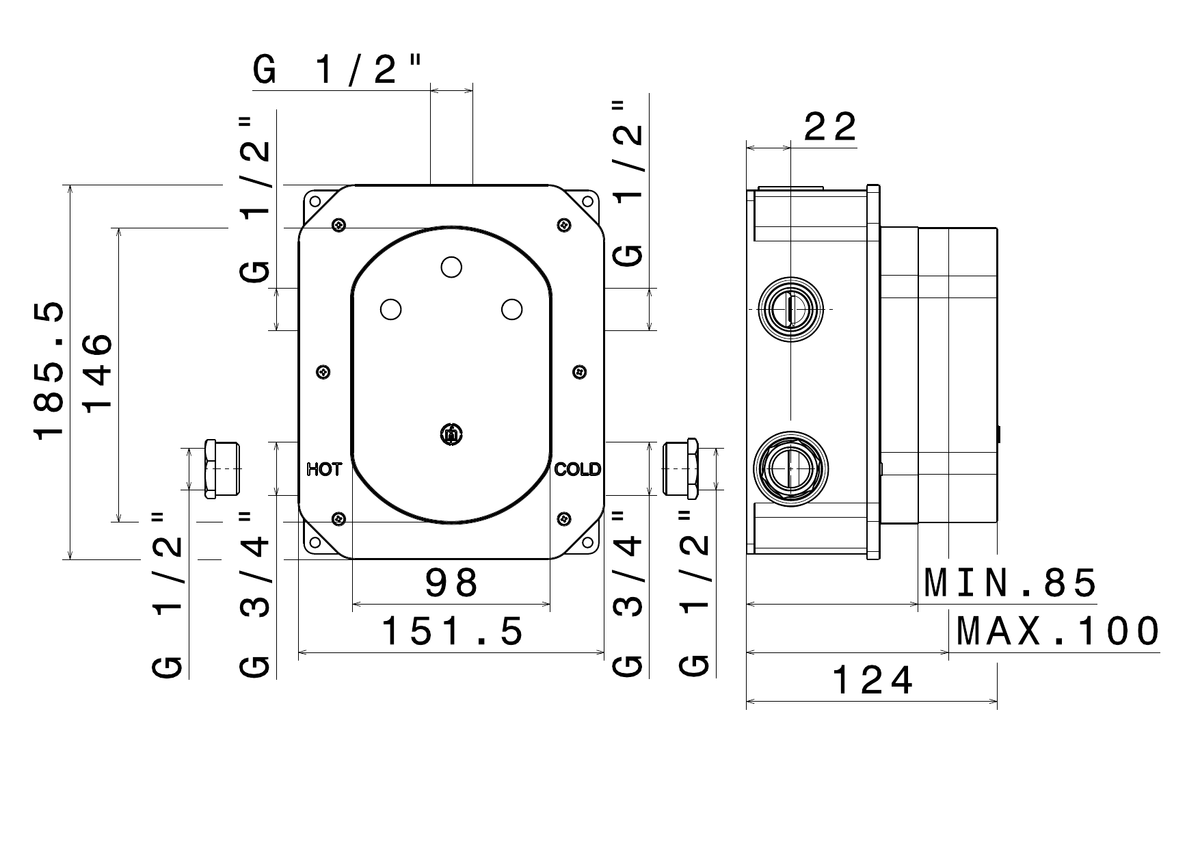 Newform 27752 - disegno tecnico