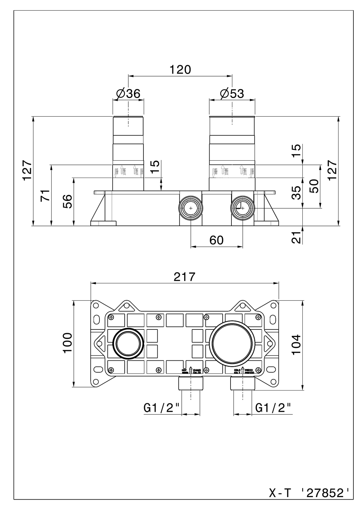 Newform 27852 - disegno tecnico