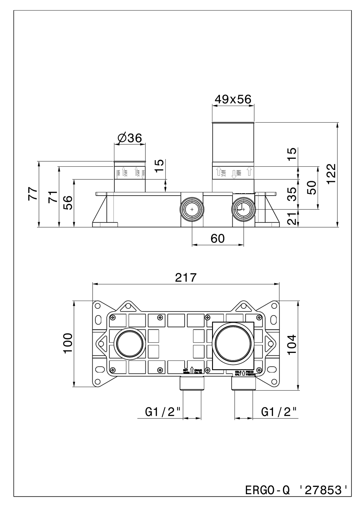 Newform 27853 - disegno tecnico