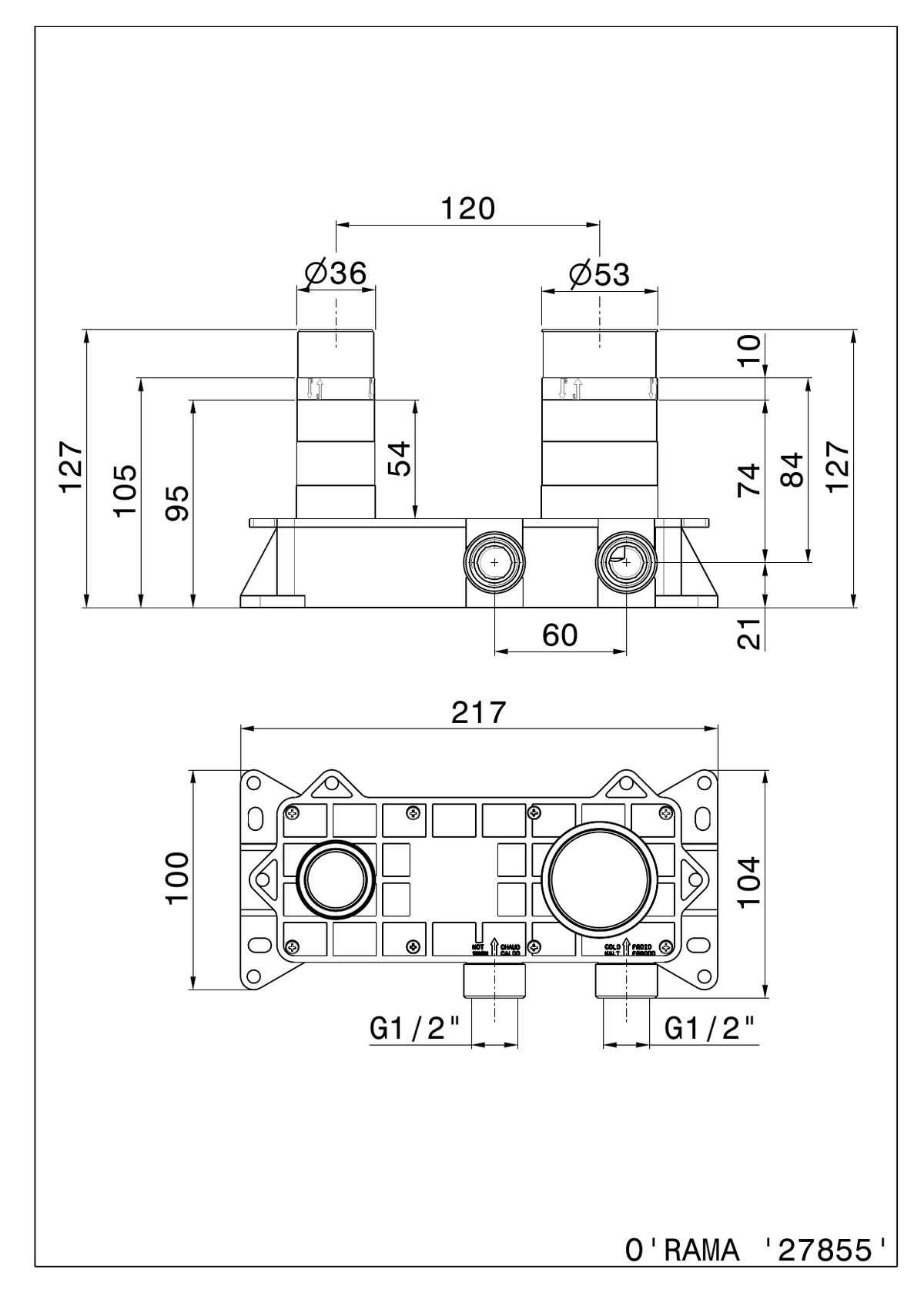 Newform 27855 - disegno tecnico