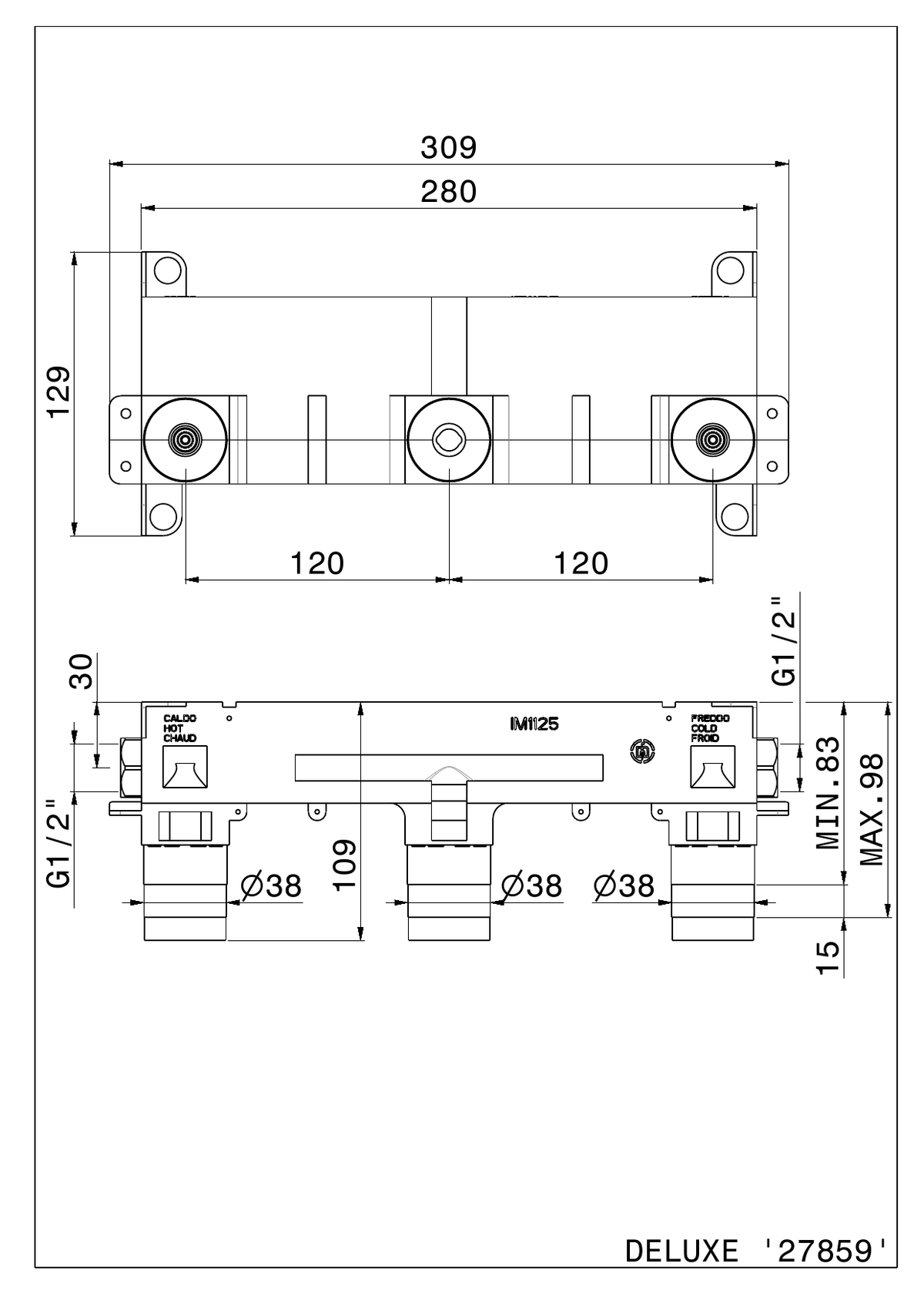 Newform 27859 - disegno tecnico