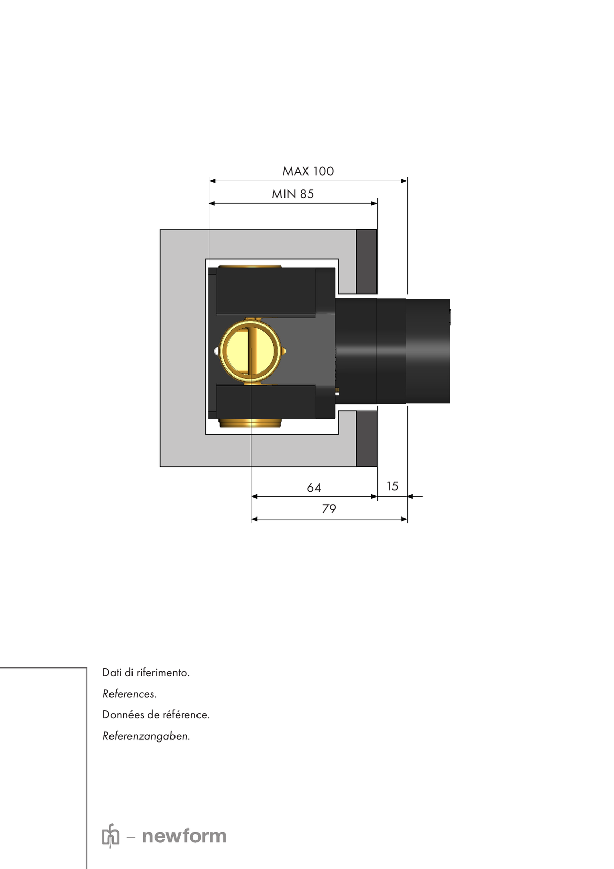 Newform 27890 - disegno tecnico