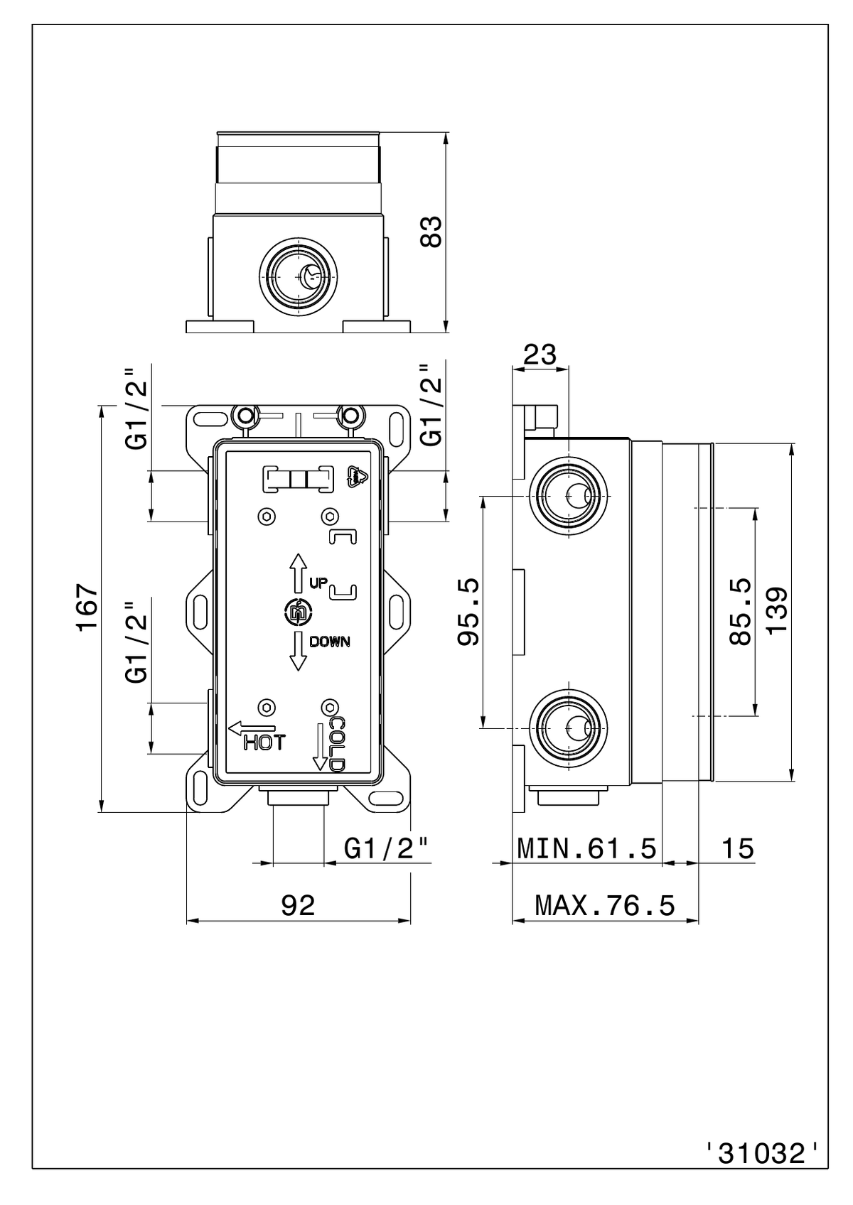 Newform 31032 - disegno tecnico