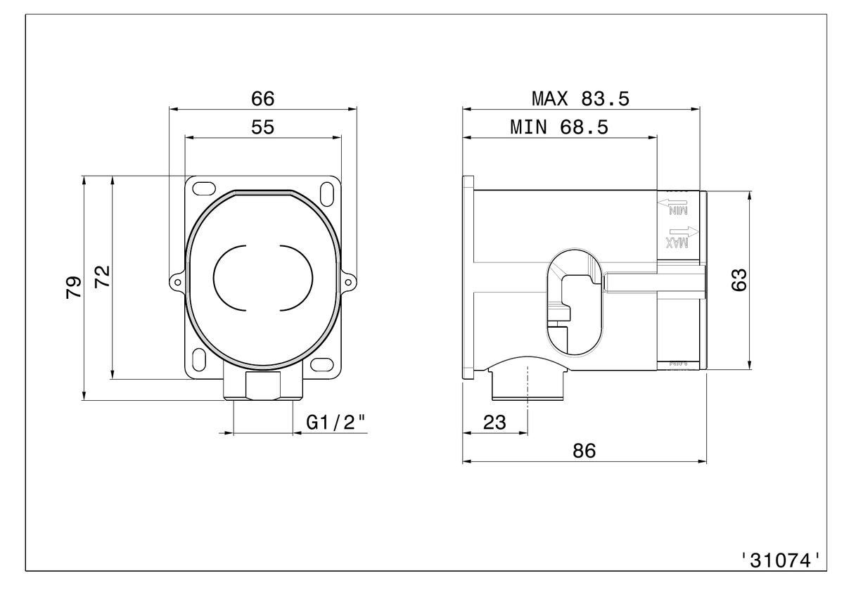 Newform 31074 - disegno tecnico
