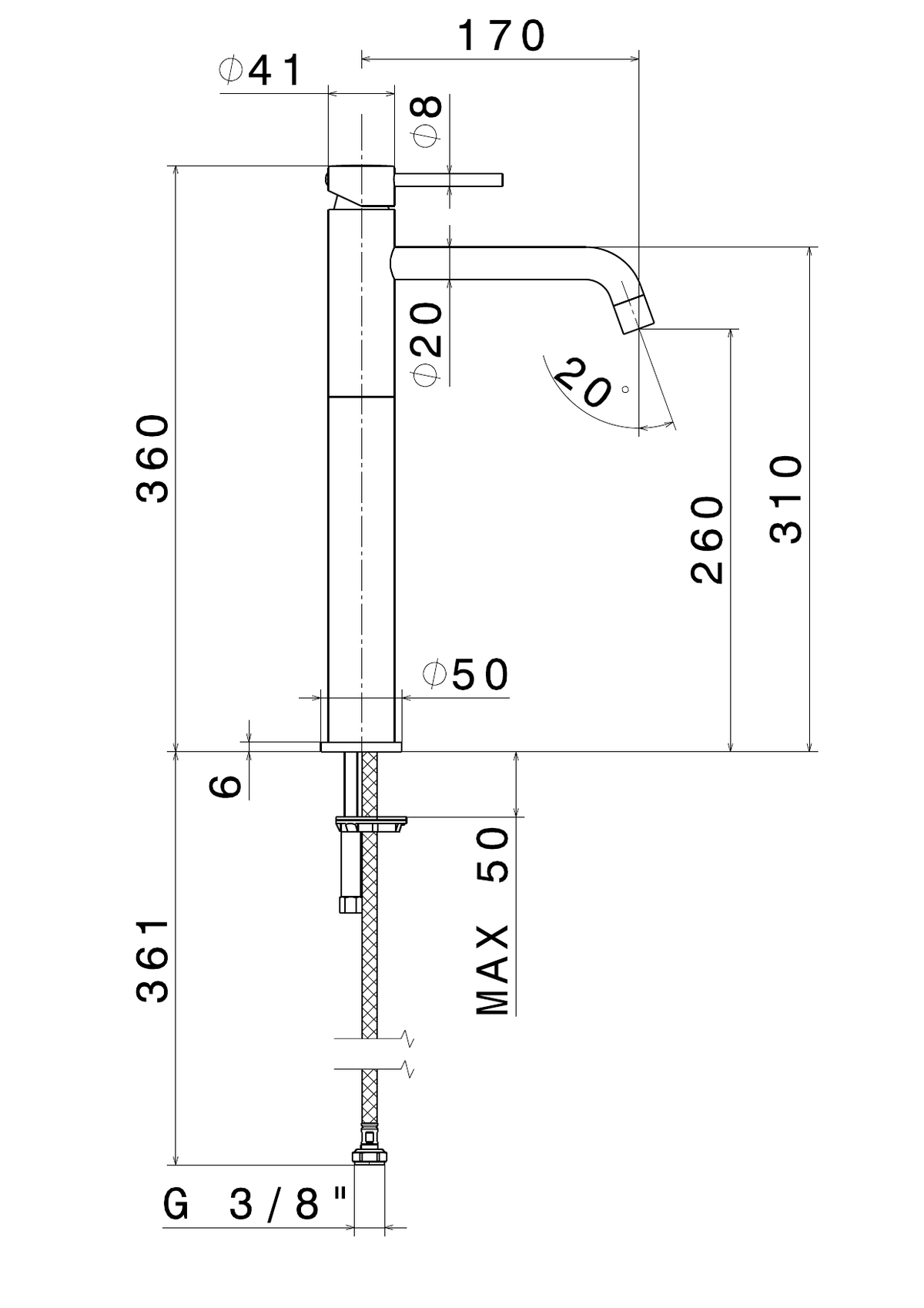 Newform 4205 - disegno tecnico