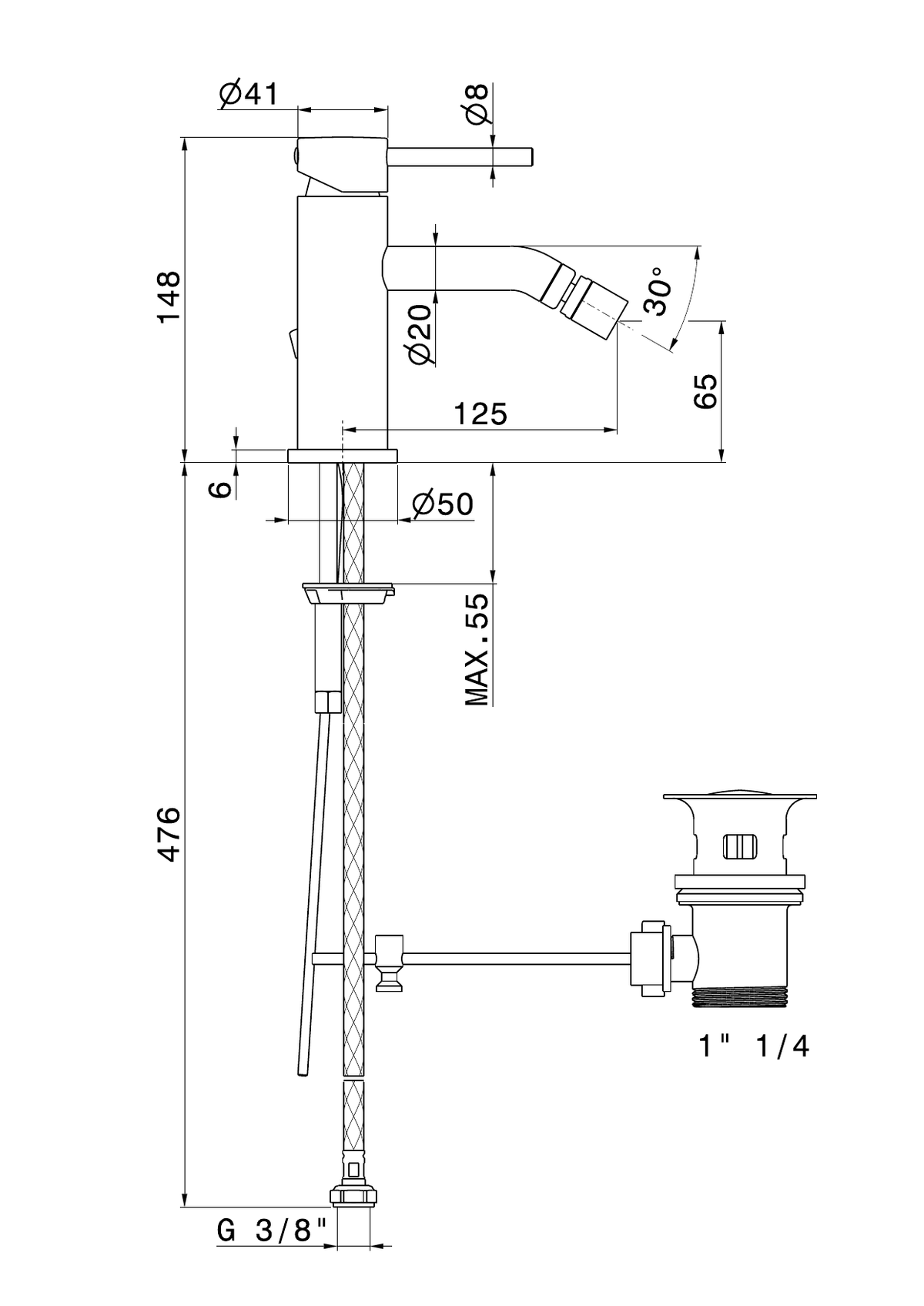 Newform 4223 - disegno tecnico
