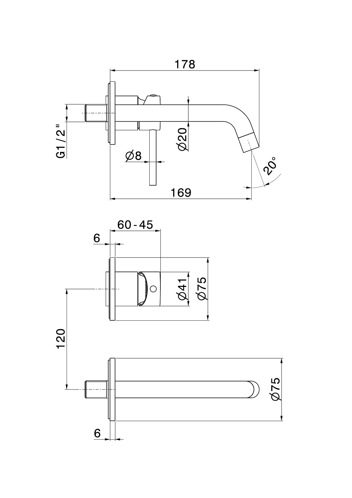 Newform 4228E - disegno tecnico