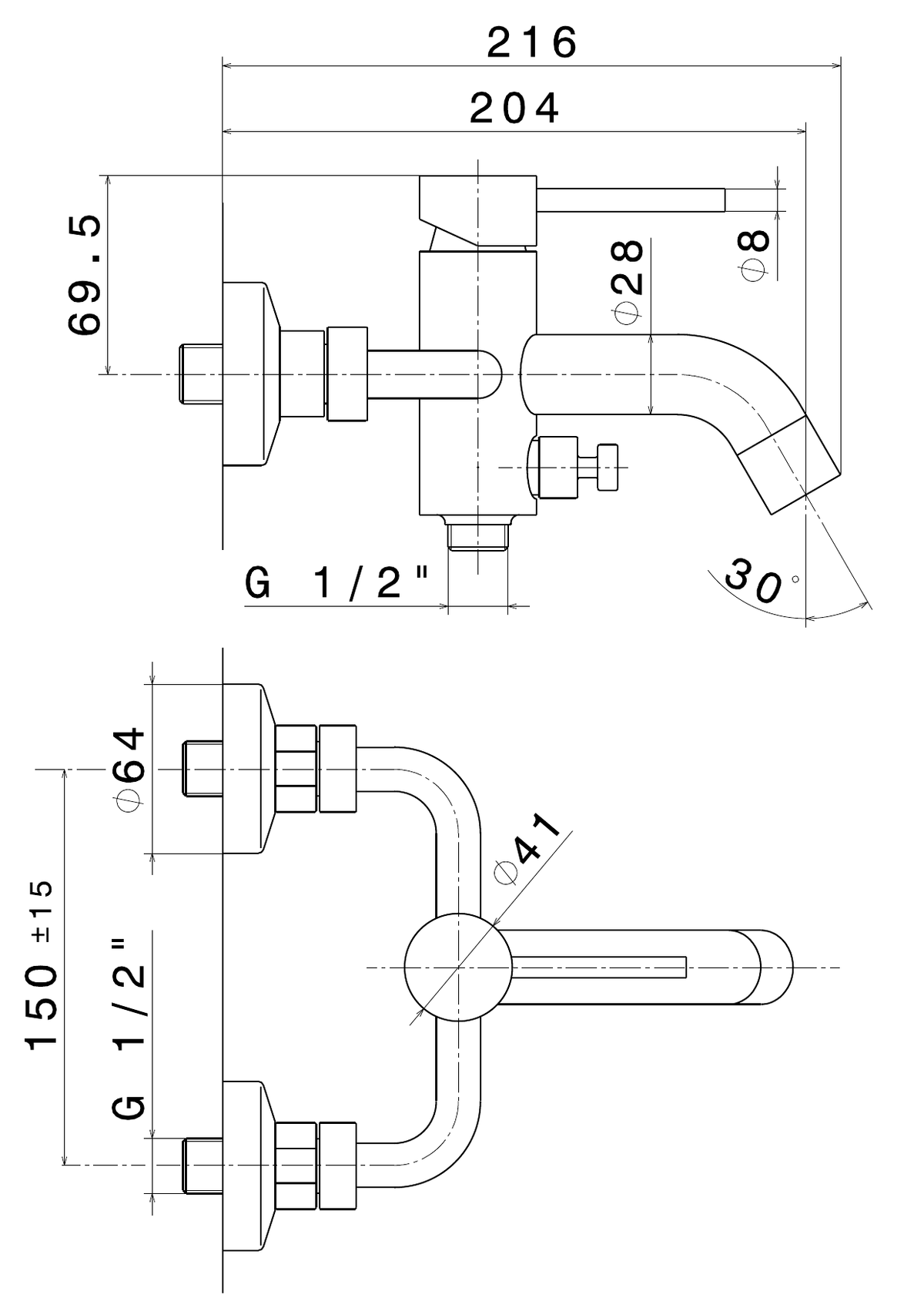 Newform 4240 - disegno tecnico