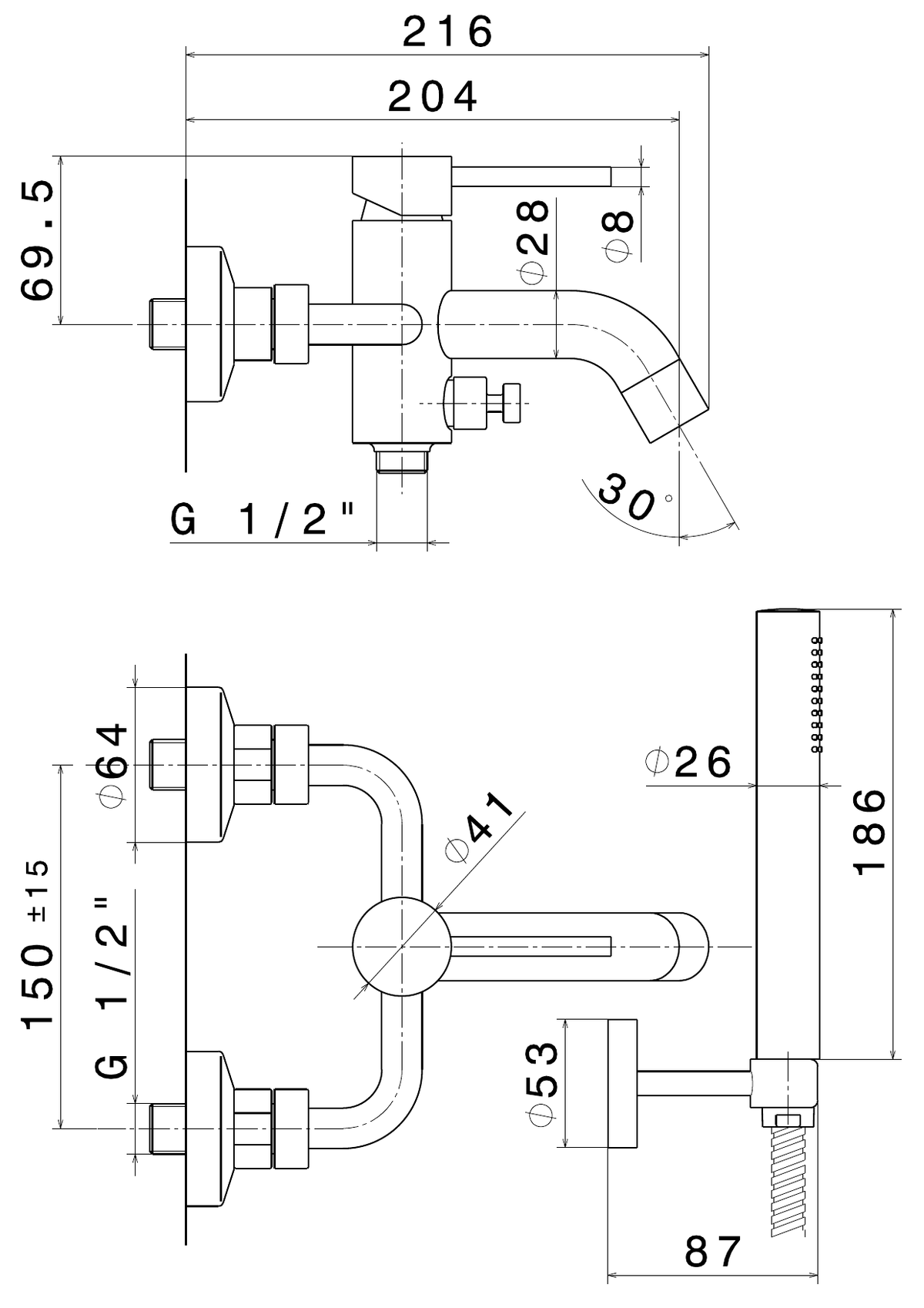 Newform 4240C - disegno tecnico