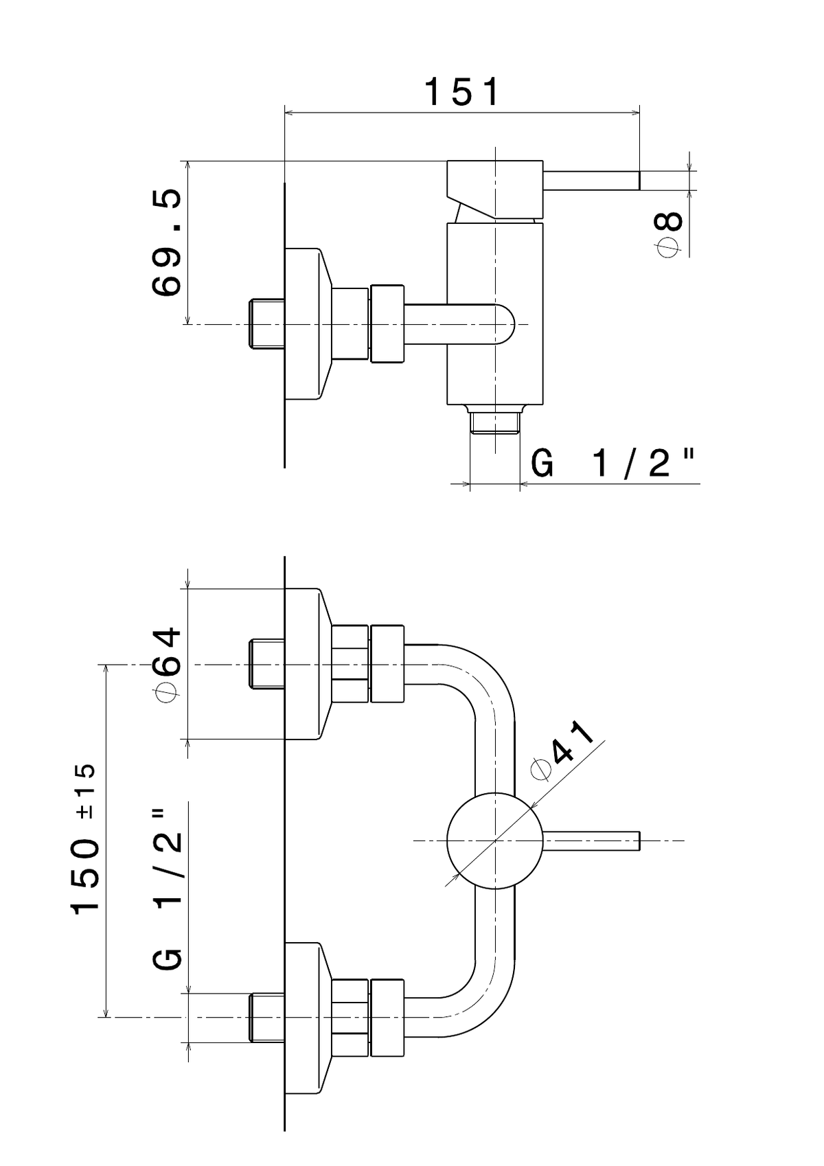 Newform 4255 - disegno tecnico