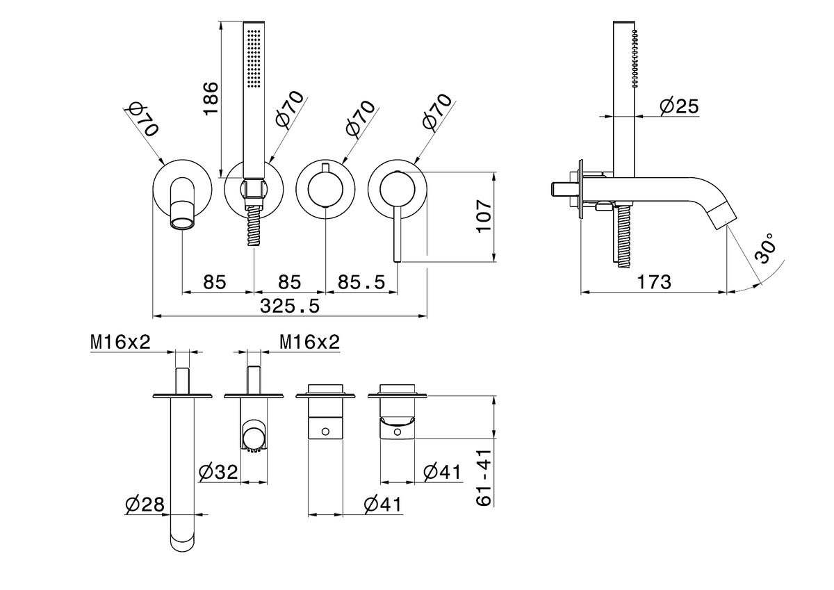 Newform 4262E - disegno tecnico