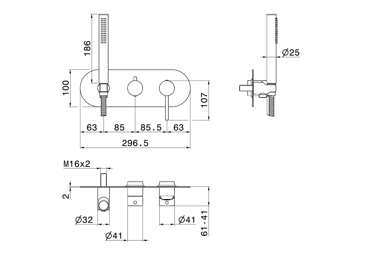 Newform 4269E - disegno tecnico