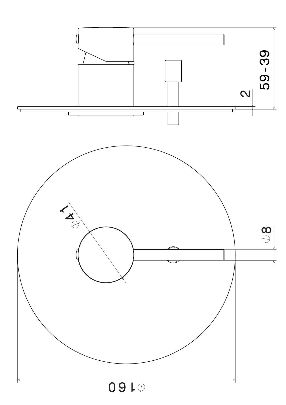 Newform 4270E - disegno tecnico