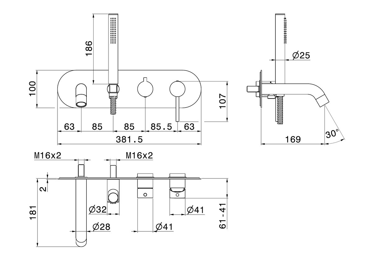 Newform 4272E - disegno tecnico