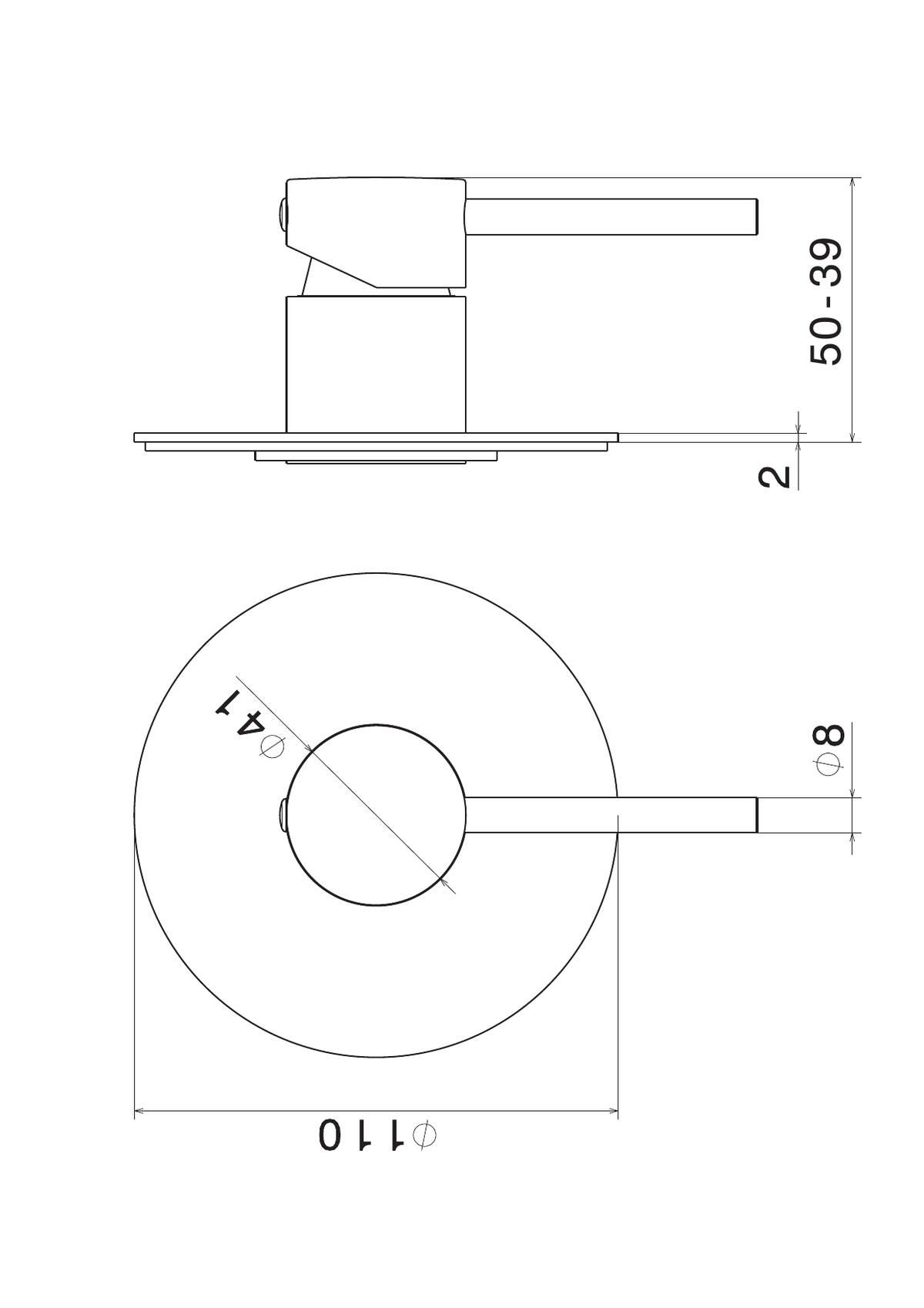 Newform 4275E - disegno tecnico