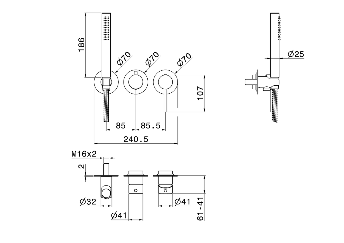 Newform 4279E - disegno tecnico