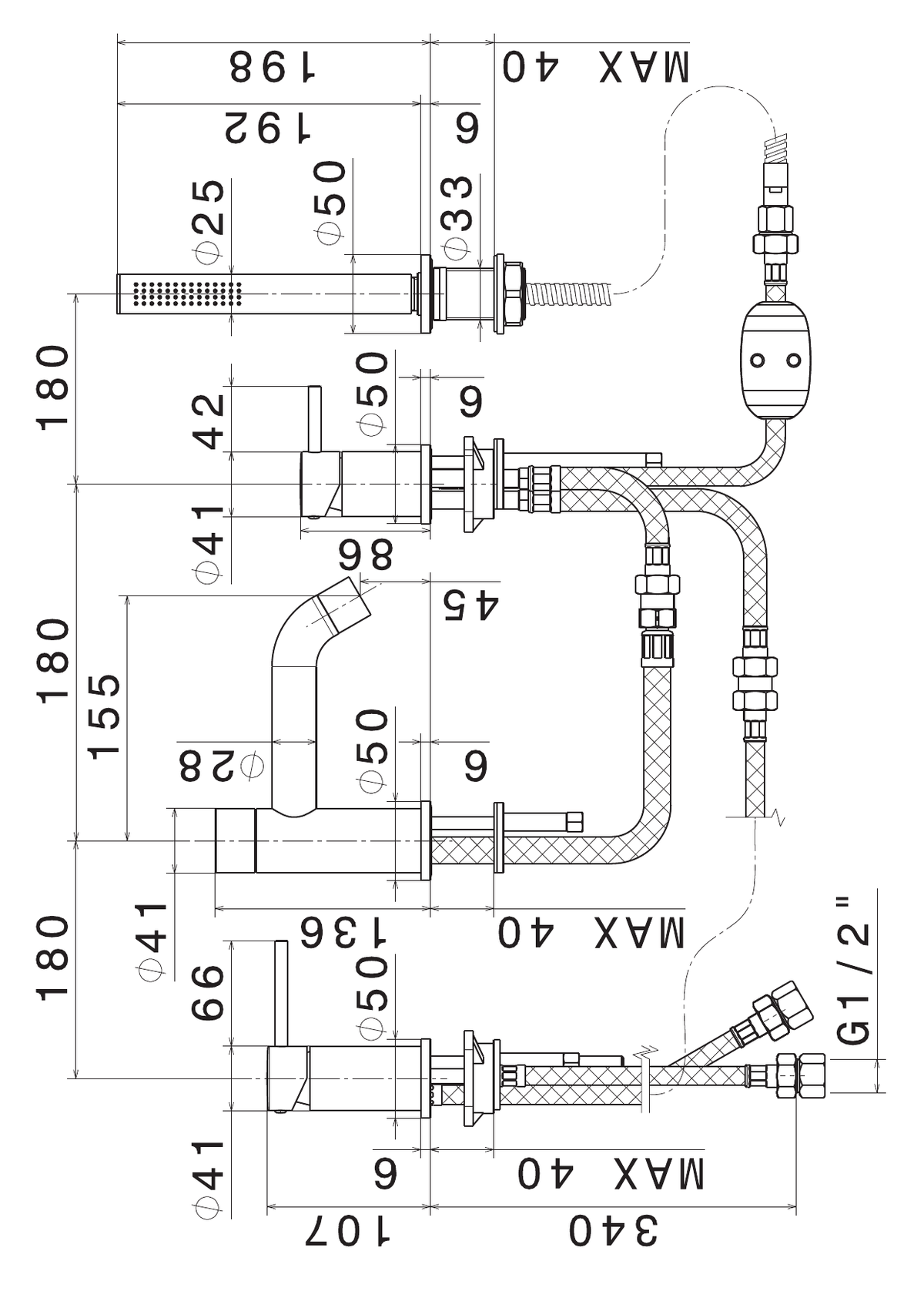 Newform 4280C - disegno tecnico