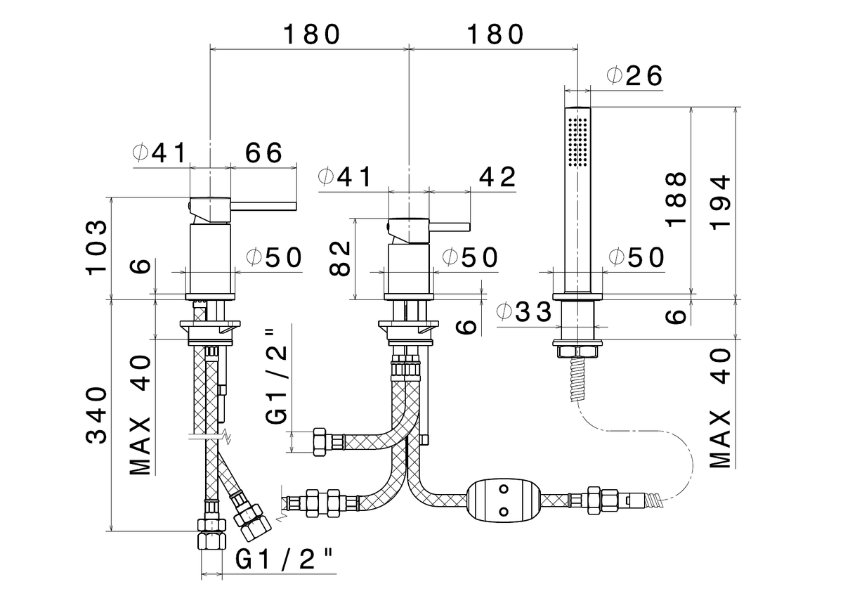 Newform 4284C - disegno tecnico