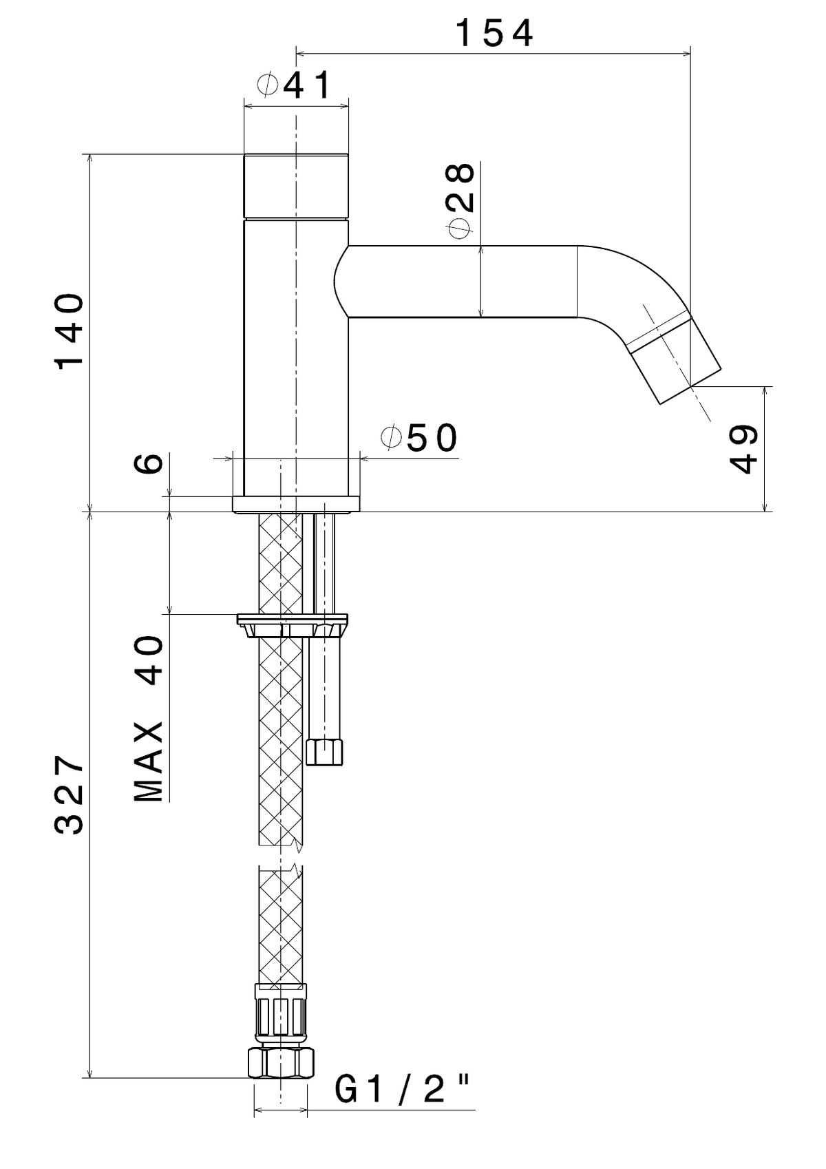 Newform 4287 - disegno tecnico