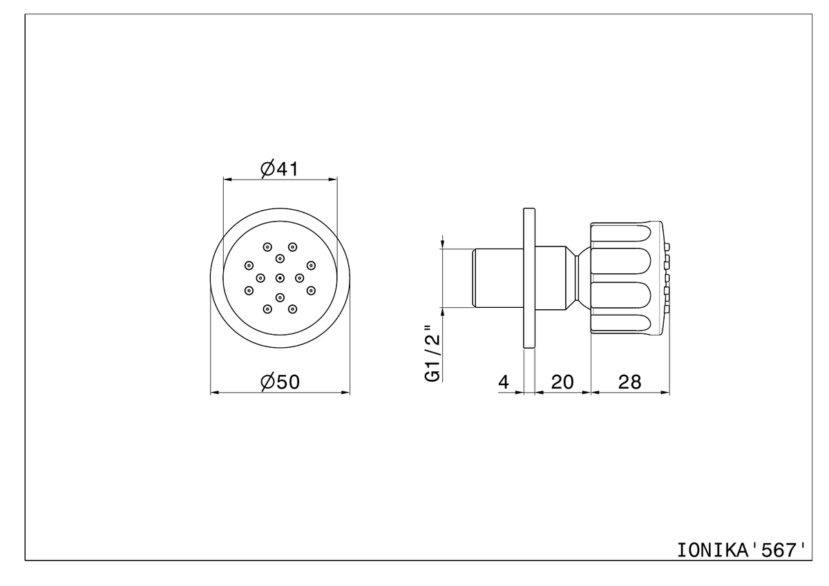 Newform 567 - disegno tecnico