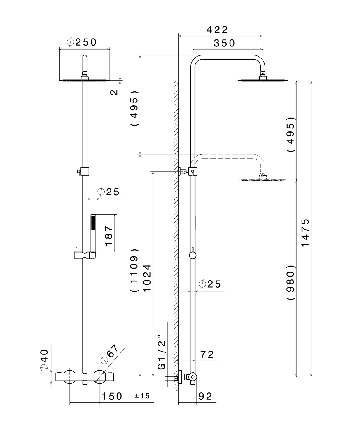 Newform 61157 - disegno tecnico