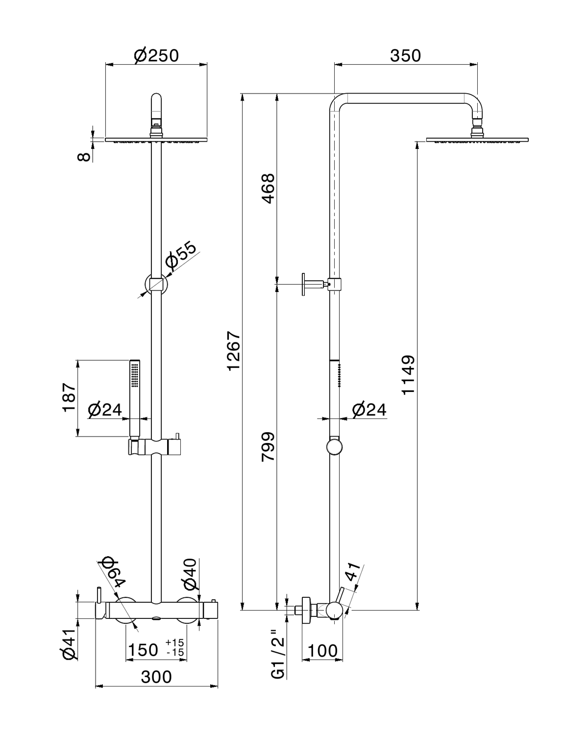 Newform 61167 - disegno tecnico