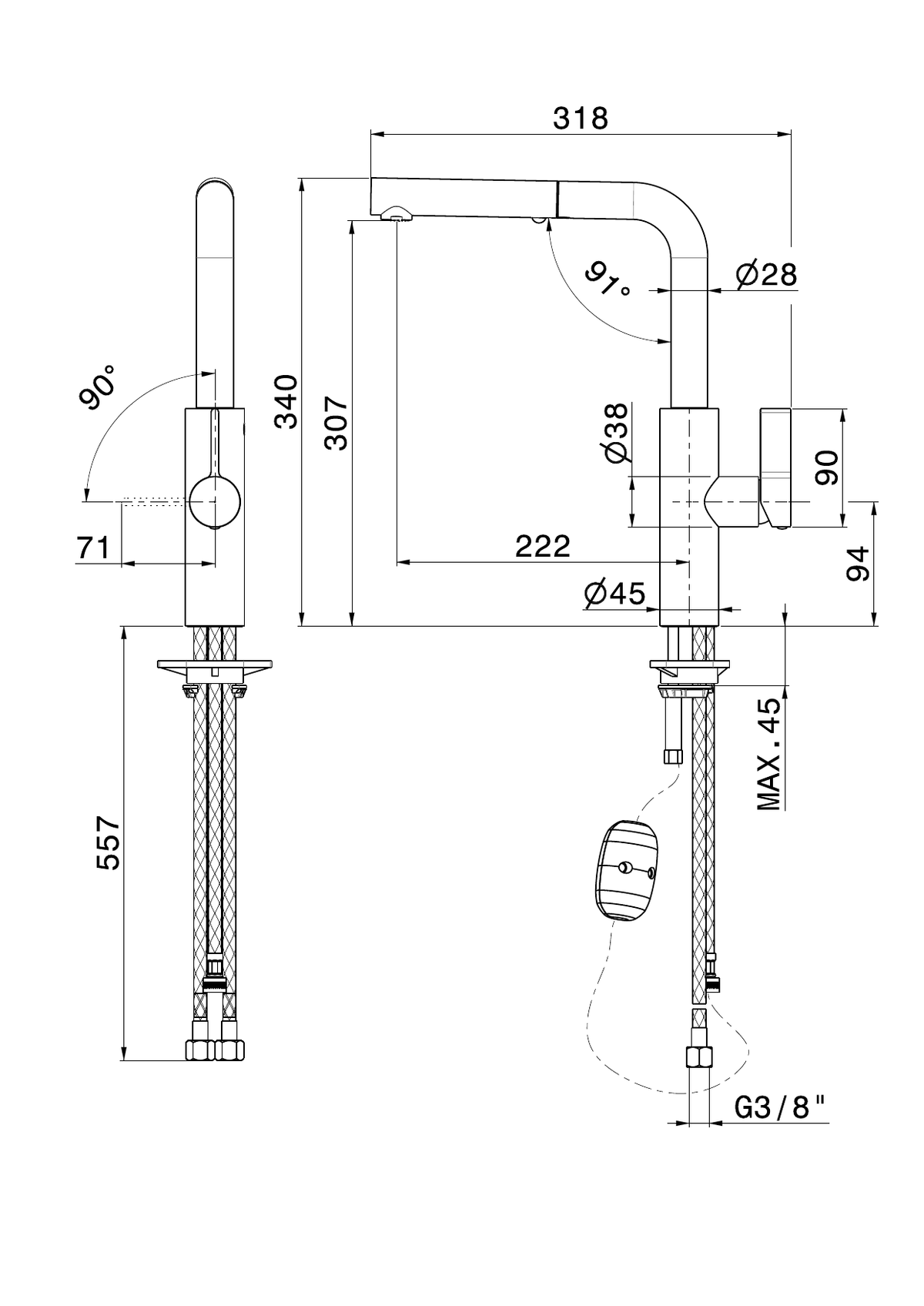 Newform 63915 - disegno tecnico