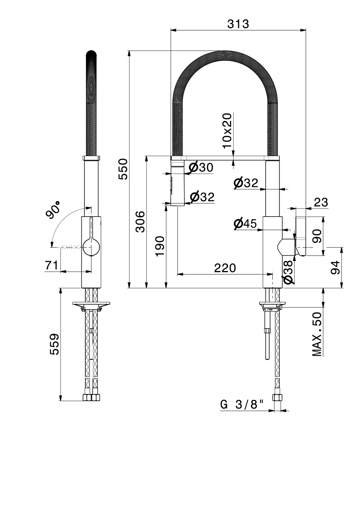 Newform 63930 - disegno tecnico