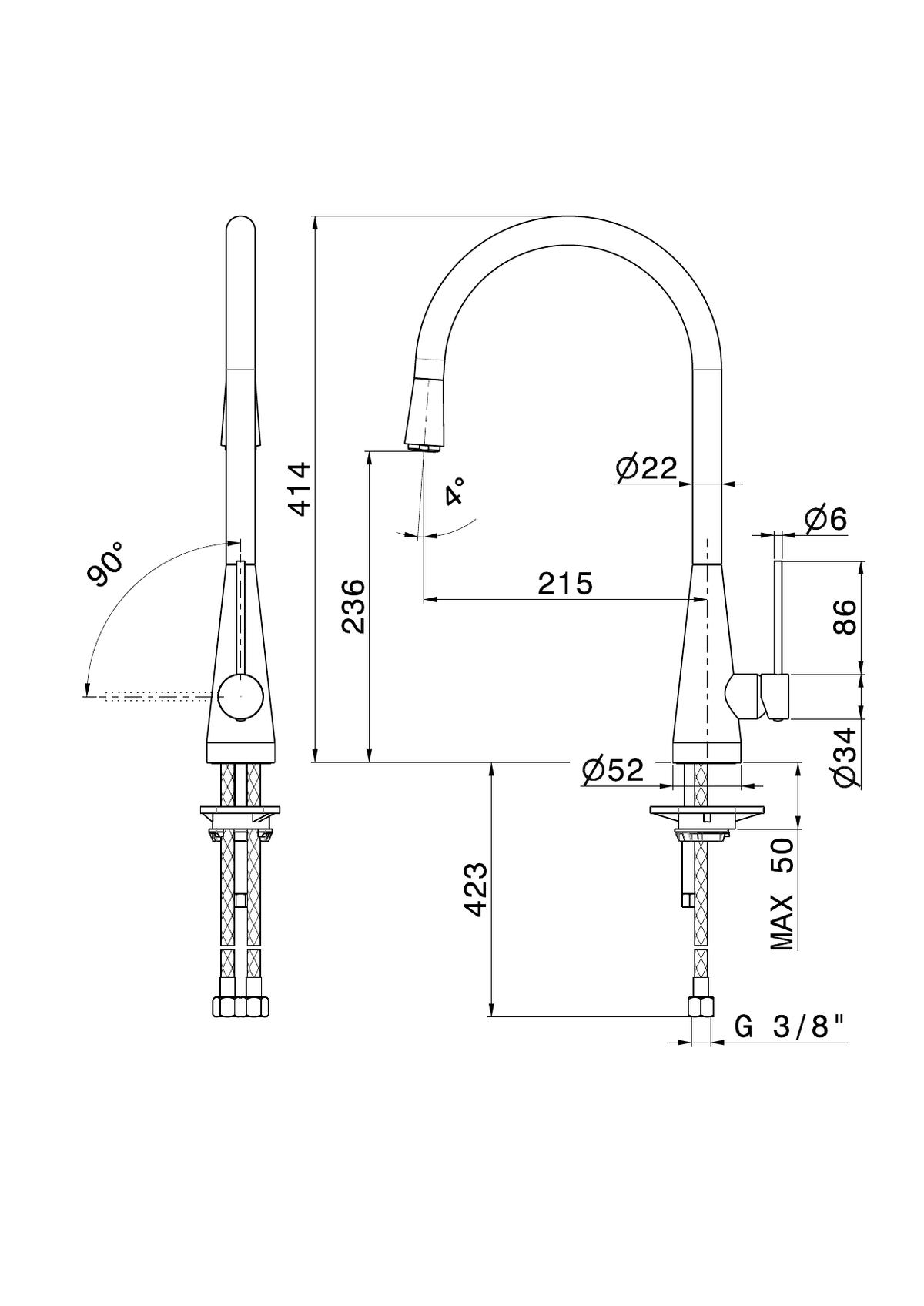 Newform 64200 - disegno tecnico